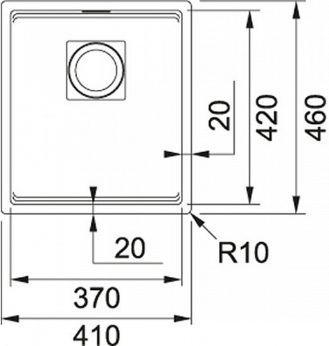 Кухонная мойка Franke Kubus 2 KNG 110-37 125.0512.447 (графит)