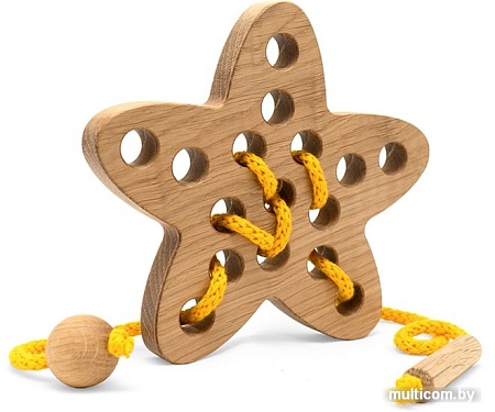 Шнуровка Polle Toys Звезда TO0312OA00 (дуб)