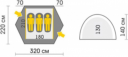 Палатка Talberg Space 3