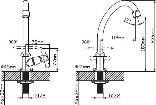Кран Cronwil CD340-41