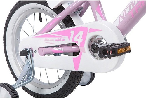 Детский велосипед Novatrack Novara 14 (розовый/белый, 2019)