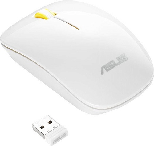 Мышь ASUS WT300 (белый/желтый)