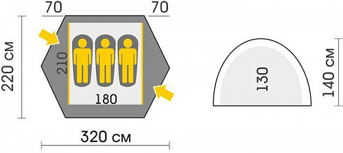 Палатка Talberg Space 3