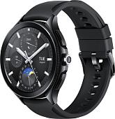 Умные часы Xiaomi Watch 2 Pro LTE (черный, с черным силиконовым ремешком, международная версия)