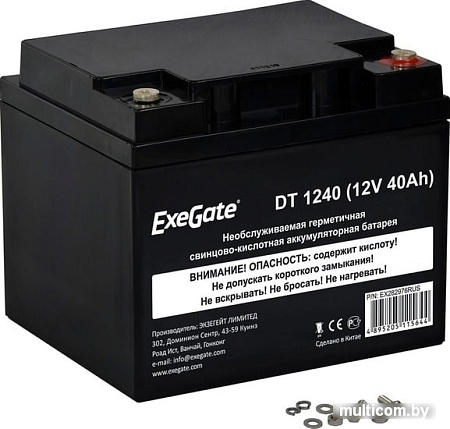 Аккумулятор для ИБП ExeGate DT 1240 (12В, 40 А·ч)