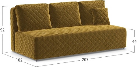Диван Moon Trade Марсель 087 002211 (желтый)