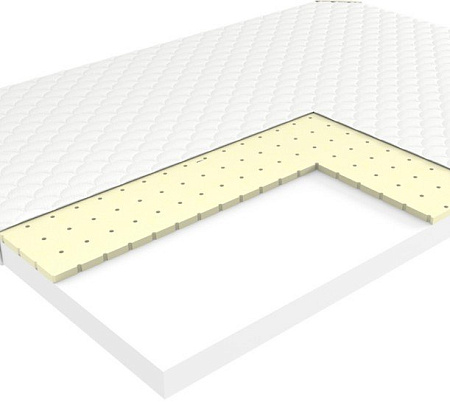 Ортопедический наматрасник ЭОС Топп 4 55x115 трикотаж