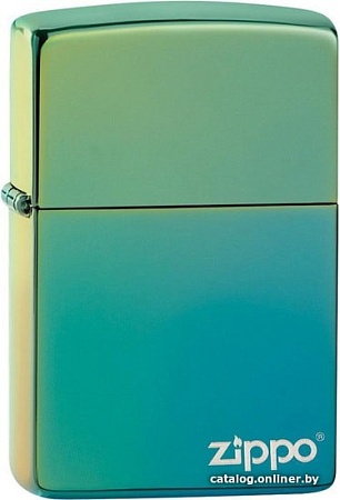 Зажигалка Zippo Classic High Polish Teal Zippo Logo 49191ZL