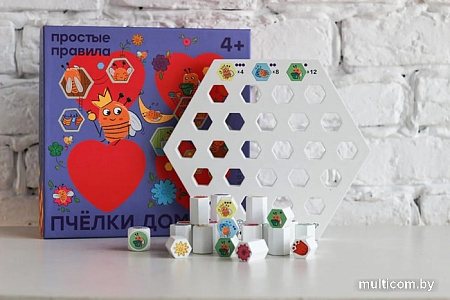 Настольная игра Простые правила Пчелки дома