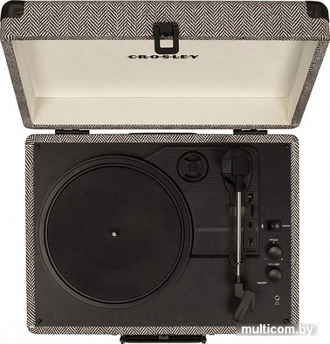 Crosley Cruiser Deluxe (серый с плетеным узором)