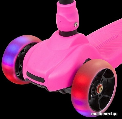 Самокат Novatrack Rainbow Car 120C.RAINBOW.PN20 (розовый)