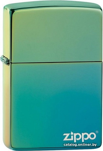 Зажигалка Zippo Classic High Polish Teal Zippo Logo 49191ZL
