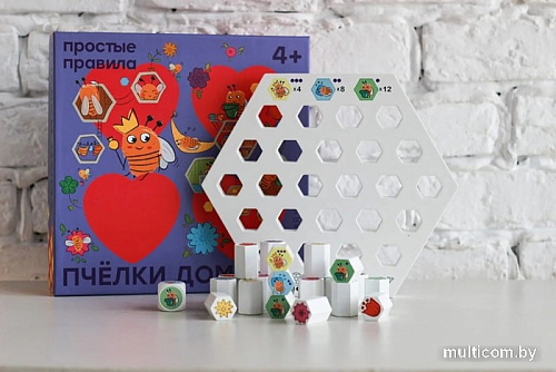 Настольная игра Простые правила Пчелки дома