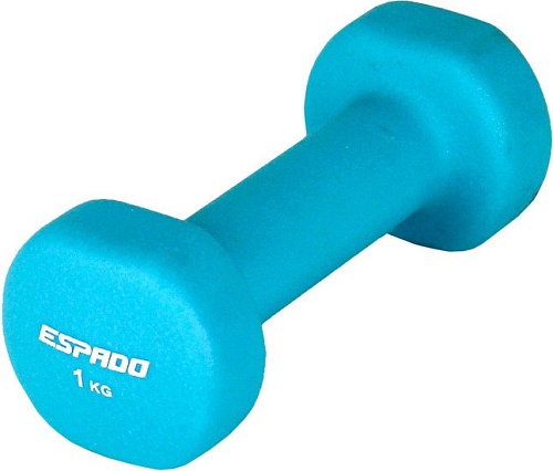 Гантель Espado ES1115 1 кг (голубой)