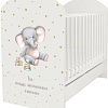 Классическая детская кроватка Indigo My Sleepy Слоник маятник и ящик (белый)