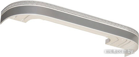 Карниз для штор Legrand Греция 48067517 (1.8 м, трехрядный, серебро)