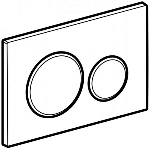 Панель смыва Geberit Sigma 20 New 115.882.14.1 (черный матовый лак/хром глянцевый)