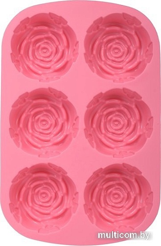 Форма для выпечки Marmiton Розы 16021 (розовый)