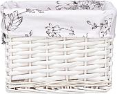 Корзина Natural House Цветы EW-90LM-M (белый)
