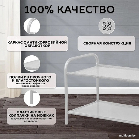 Полка для обуви Nika ЭПС2/С (серый матовый)