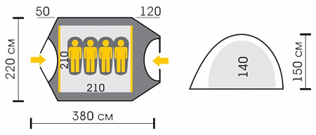Палатка Talberg Bonzer 4