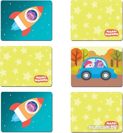 Развивающая игра Мозаика-синтез Малышарики. Супермемори. Транспорт