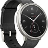 Умные часы Amazfit Active 2 Premium (серебристый, с черным кожаным ремешком)