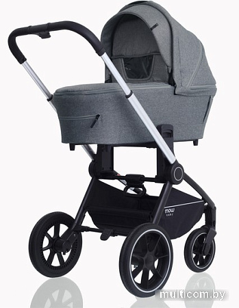 Универсальная коляска Rant MOWbaby Zoom PU (2 в 1, silver grey)