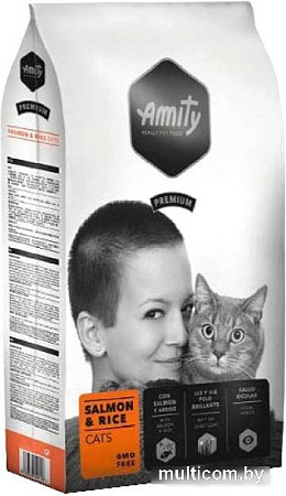 Сухой корм для кошек Amity Premium Salmon & Rice (с лососем и рисом) 10 кг