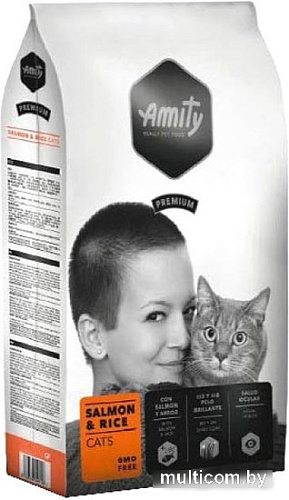 Сухой корм для кошек Amity Premium Salmon & Rice (с лососем и рисом) 10 кг