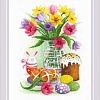 Набор для вышивания Риолис Пасхальный натюрморт с зайчиком № 1948