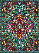 Картина по номерам Молли Восточный ковер 40x50 FHR0614 (зеленый)