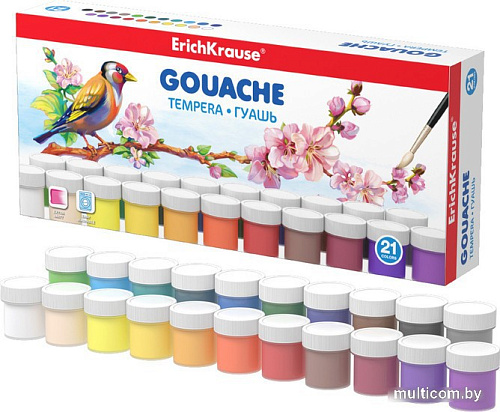 Гуашь Erich Krause 55875 (21 цв)