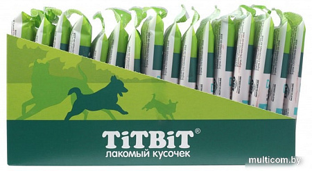 Лакомство для собак TiTBiT Dental+ Палочка с телятиной для собак маленьких пород (16 шт)