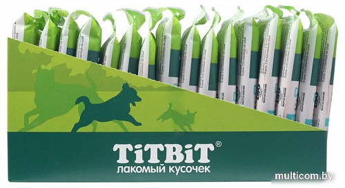 Лакомство для собак TiTBiT Dental+ Палочка с телятиной для собак маленьких пород (16 шт)