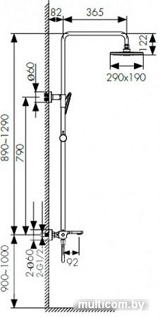 Душевая система Kaiser Elite 01182