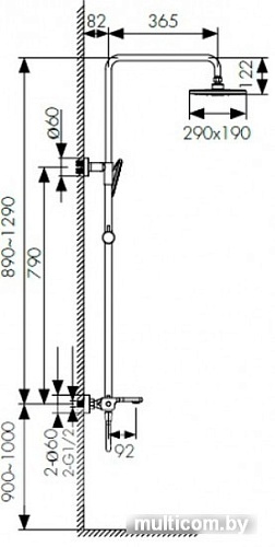 Душевая система Kaiser Elite 01182