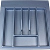 Лоток для столовых приборов Starax S-2285-G (серый)