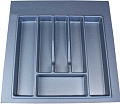 Лоток для столовых приборов Starax S-2285-G (серый)
