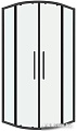 Душевой уголок Grossman Cosmo 90x90x195 301.K33.02.9090.42.00 (графит сатин/прозрачное стекло)