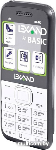 Мобильный телефон Lexand A1 Basic White