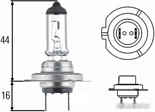 Галогенная лампа Hella H7 8GH007157241 1шт