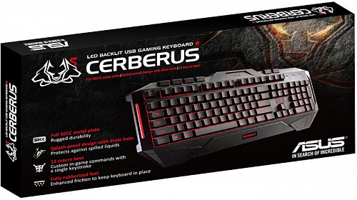 Клавиатура ASUS Cerberus (черный)