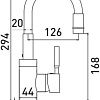 Смеситель Gross Aqua Colorflex 3241508BR