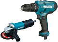 Дрель-шуруповерт Makita DK0117 (DF0300 + 9555HN)