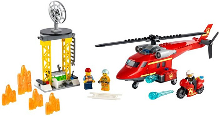 Конструктор LEGO City 60281 Спасательный пожарный вертолёт