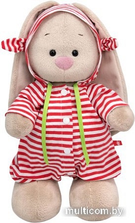 Классическая игрушка BUDI BASA Collection Зайка Ми в полосатом комбинезоне StM-506 (25 см)