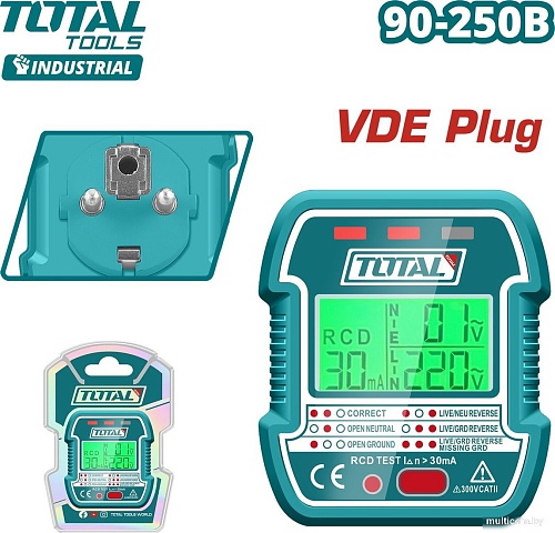 Тестер розеток Total TESST30011