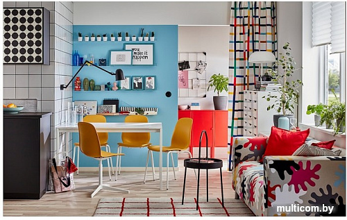 Офисный стул Ikea Лейф-арне 893.049.65 (темно-желтый/бальсбергет белый)