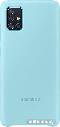 Чехол Samsung Silicone Cover для Samsung Galaxy A51 (голубой)